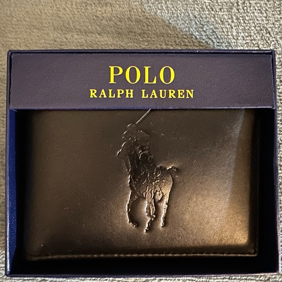Polo Ralph Lauren Other - NWOB Polo Ralph Lauren Big Pony Black Leather Wallet Bifold